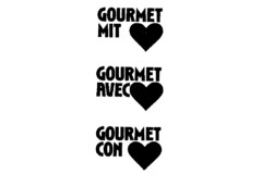 GOURMET MIT GOURMET AVEC GOURMET CON