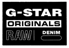 G-STAR ORIGINALS RAW DENIM