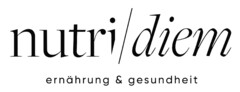 nutri diem Ernährung & gesundheit