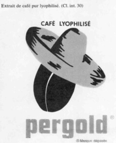 pergold CAFÉ LYOPHILISÉ