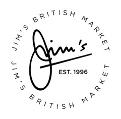 JIM'S BRITISH MARKET Jim's EST. 1996