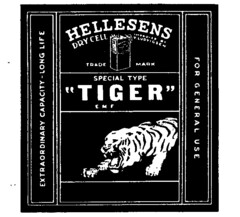 HELLESENS DRY CELL SPECIAL TYPE ''TIGER''
