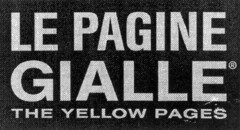 LE PAGINE GIALLE THE YELLOW PAGES