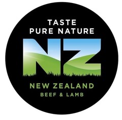 TASTE PURE NATURE NZ NEW ZEALAND BEEF & LAMB