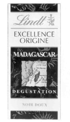 Lindt EXCELLENCE ORIGINE MADAGASCAR DEGUSTATION NOIR DOUX