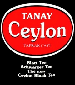 TANAY Ceylon YAPRAK CAYI Blatt Tee Schwarzer Tee Thé noir Ceylonlack Tea