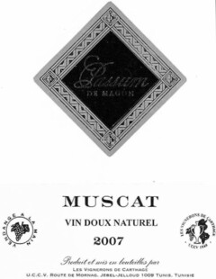 PASSUM DE MAGON MUSCAT VIN DOUX NATUREL 2007