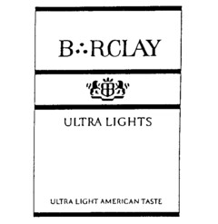 B RCLAY ULTRA LIGHTS ULTRA LIGHT AMERICAN TASTE