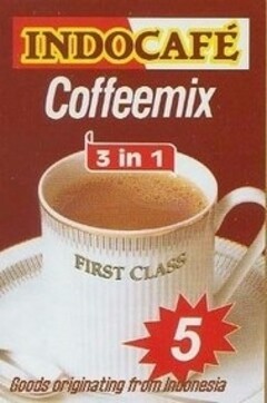 INDOCAFÉ Coffeemix 3 in 1 FIRST CLASS 5 Goods originating from Indonesia