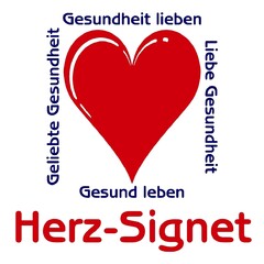 Herz-Signet Gesundheit lieben Liebe Gesundheit Gesund Leben Geliebte Gesundheit