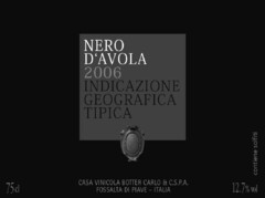 NERO D'AVOLA 2006 INDICAZIONE GEOGRAFICA TIPICA