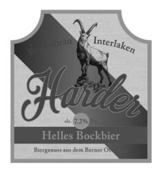 Rugenbräu Interlaken Harder alc. 7.2% Vol. Helles Bockbier Biergenuss aus dem Berner Oberland