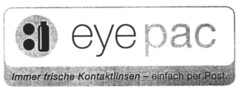 eye pac Immer frische Kontaktlinsen - einfach per Post.