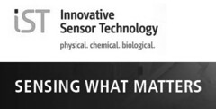 IST Innovative Sensor Technology physical. chemical. biological. SENSING WHAT MATTERS