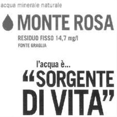 MONTE ROSA  l'acqua è... "SORGENTE DI VITA"