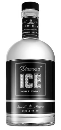 SINGLE SPIRIT Diamond ICE NOBLE VODKA Special Reserve SINGLE SPIRIT