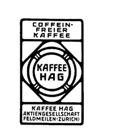 COFFEIN-FREIER KAFFEE KAFFEE HAG