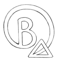 B A