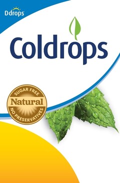 Ddrops Coldrops SUGAR FREE Natural NO PRESERVATIVES