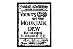 YOUNG'S Gold Medal MOUNTAIN DEW