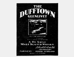 THE DUFFTOWN GLENLIVET A DE LUXE MALT SCOTCH WHISKY