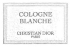 COLOGNE BLANCHE CHRISTIAN DIOR PARIS