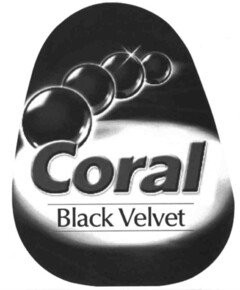 Coral Black Velvet