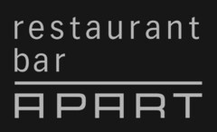 restaurant bar APART