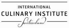 INTERNATIONAL CULINARY INSTITUTE Switzerland