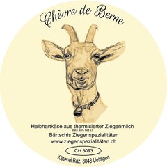 Chèvre de Berne Halbhartkäse aus thermisierter Ziegenmilch mind. 45% Fett .i.t Bärtschis Ziegenspezialitäten www.ziegenspezialitäten.ch CH 3093 Käserei Räz, 3043 Uettligen