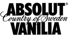 ABSOLUT Country of Sweden VANILIA