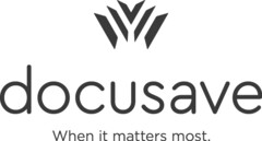 docusave When it matters most.