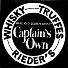 WHISKY TRUFFES RIEDER'S Captain's Own