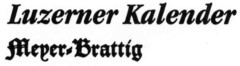 Luzerner Kalender Meyer-Brattig