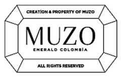 CREATION & PROPERTY OF MUZO MUZO EMERAL COLOMBIA ALL RIGHTS RESERVED