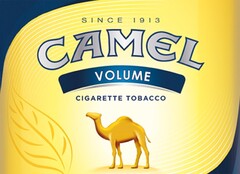 SINCE 1913 CAMEL VOLUME CIGARETTE TOBACCO