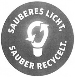 SAUBERES LICHT, SAUBER RECYCLET.