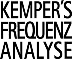 KEMPER'S FREQUENZ ANALYSE