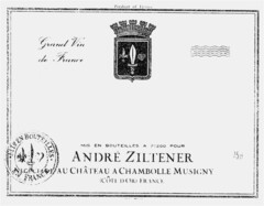 ANDRé ZILTENER AU CHâTEAU A CHAMBOLLE MUSIGNY