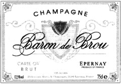 CHAMPAGNE Baron de Brou