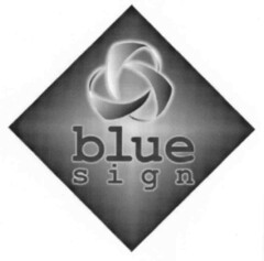 blue sign