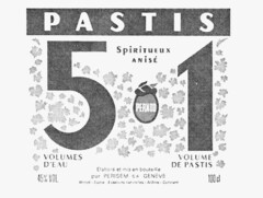 PASTIS 5 1 PERNOD