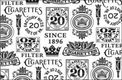 FILTER CIGARETTES FACTORY No. 25 20 DIST. OF VA. U.S. I.R. CIGARETTES CLASS A 20 SINCE 1896 SINCE 1896 CIGARETTES FILTER KS 20