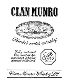 CN CLAN MUNRO Blended scotch whisky Clan Munro Whisky Ltd.