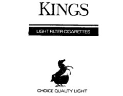 KINGS LIGHT FILTER CIGARETTES CHOICE QUALITY LIGHT