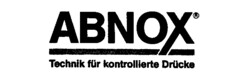 ABNOX Technik für kontrollierte Drücke