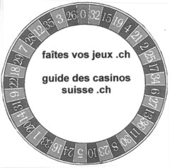 faîtes vos jeux.ch guide des casinos suisse.ch