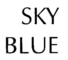 SKY BLUE