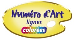 Numéro d'Art lignes colorées