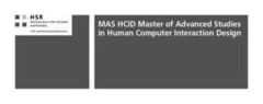 MAS HCID Master of Advanced Studies in Human Computer Interaction Design